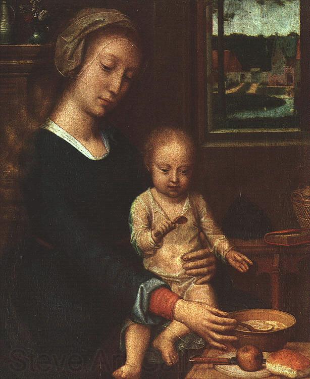 Gerard David The Madonna of the Milk Soup France oil painting art